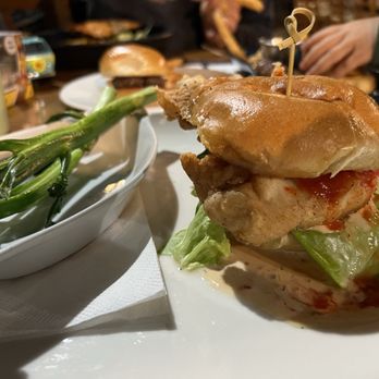 The Periodic Table - Nashville hot chicken- the sandwich was mad lame and we paid an extra $3 to replace French fries with the lamest side of broccolini - Bars Near Me - Columbia, Maryland