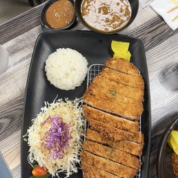 Curry Pork Katsu. Katsu was ok, but the curry sauce was meh imho Curry Pork Katsu. Katsu was ok, but the curry sauce was meh imho