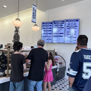 Parlor Doughnuts - Menu right in front of the doughnut counter. - Donuts Near Me - Lancaster, Pennsylvania