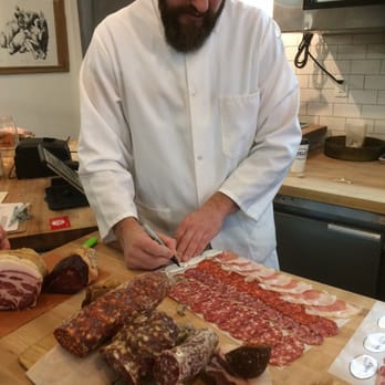 Ends Meat - John carefully writes down the name of each meat - thanks - Butcher Near Me - Brooklyn, New York