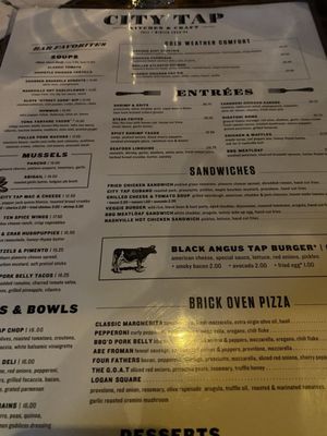 Menu photo 6 City Tap House Boston, MA Menu photo 6 City Tap House Boston, MA