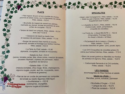 Menu photo 3 Les Compagnons de la Grappe Lille, 59