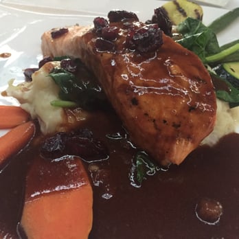 Papillon - $30 for soggily buttered vegetables, powdered mash potatoes, salmon - French Near Me - Fremont, California