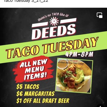 Deeds Bar And Grill - New menu special - Breakfast & Brunch Near Me - Paso Robles, California