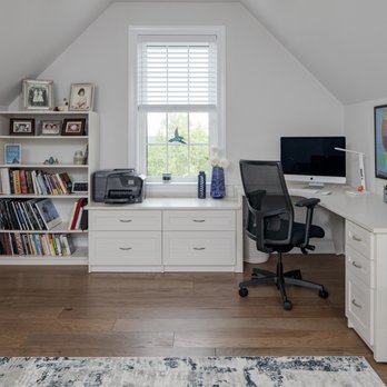The Closet Works - Custom home office with multiple storage options - Interior Design Near Me - Montgomeryville, Pennsylvania The Closet Works - Custom home office with multiple storage options - Interior Design Near Me - Montgomeryville, Pennsylvania
