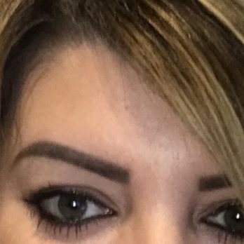 Perfection Permanent Makeup - A little bit of Brow pencil before the touch up ( I like my eyebrows a little dramatic). This is feather/powder combo - Permanent Makeup Near Me - Bethesda, Maryland