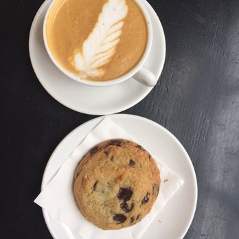 Second State Coffee - Vanilla cappuccino and a chocolate chip cookie that is to die for! - Coffee & Tea Near Me - Charleston, South Carolina Second State Coffee - Vanilla cappuccino and a chocolate chip cookie that is to die for! - Coffee & Tea Near Me - Charleston, South Carolina