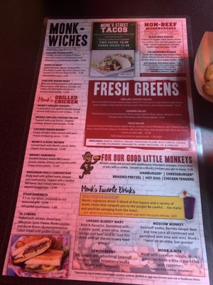 Menu photo 8 Monk's Bar & Grill Wisconsin Dells, WI Menu photo 8 Monk's Bar & Grill Wisconsin Dells, WI