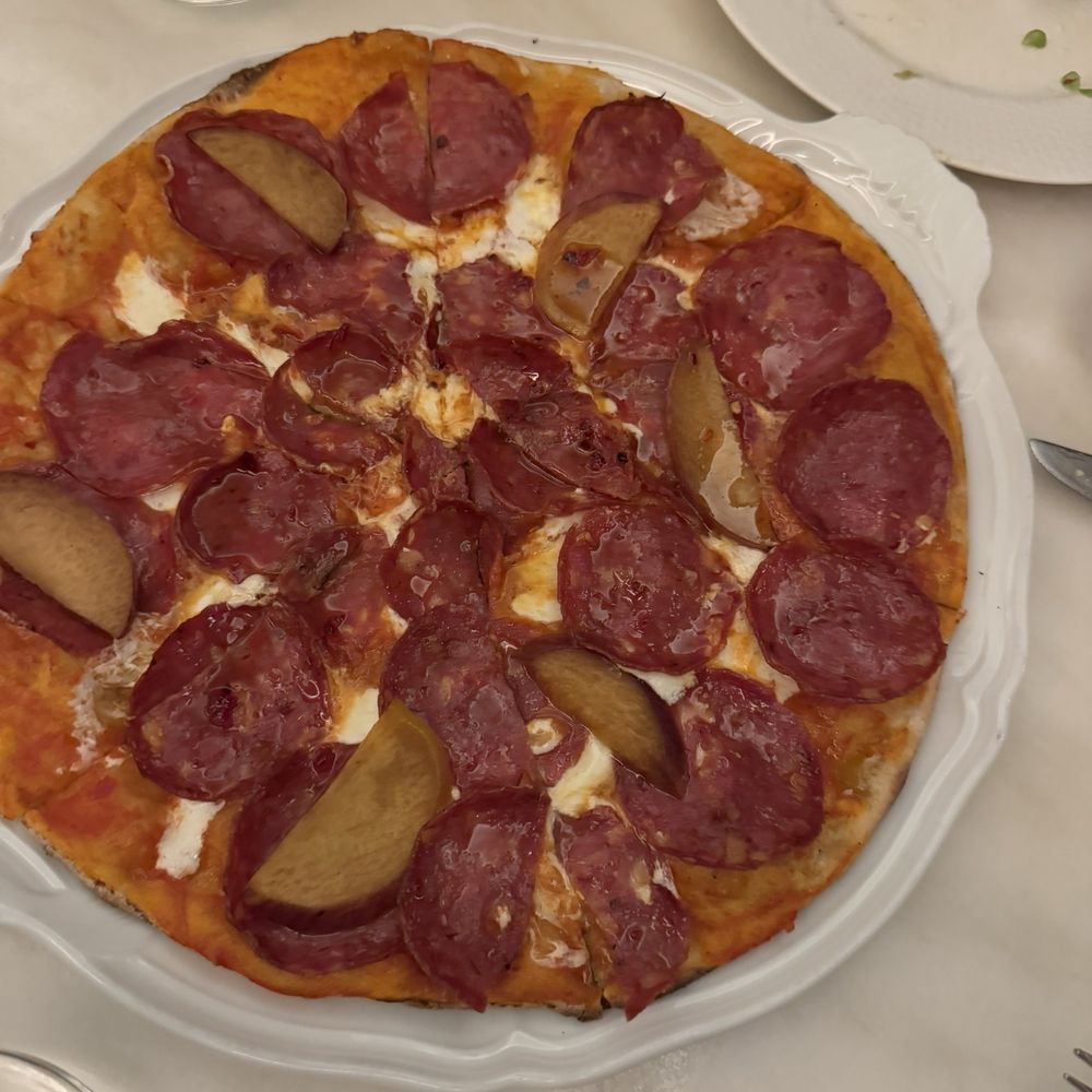 Amarena - Soppressata Picante Pizza - Italian Near Me - New York, New York Amarena - Soppressata Picante Pizza - Italian Near Me - New York, New York