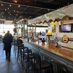 Twisted Root Burger - The side counter area.