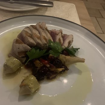 Terra - Tuna with artichokes and olives. - Italian Near Me - Dallas, Texas Terra - Tuna with artichokes and olives. - Italian Near Me - Dallas, Texas