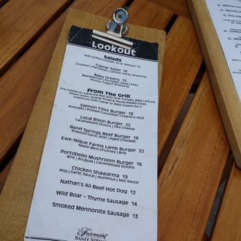Rundle Bar - Menu at Lookout. - Lounges Near Me - Banff, Alberta Rundle Bar - Menu at Lookout. - Lounges Near Me - Banff, Alberta