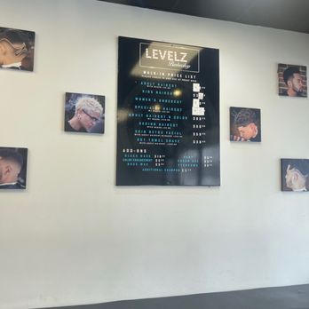 Levelz Barbershop - Prices (kinda) just get a new sign made - Barbers Near Me - Cherry Hill, New Jersey