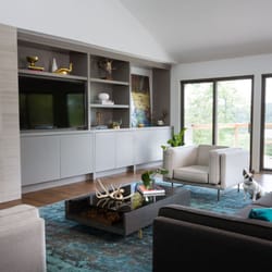 Bank lounge chair, Cub coffee table. Interior Design by J.Fisher Interiors
