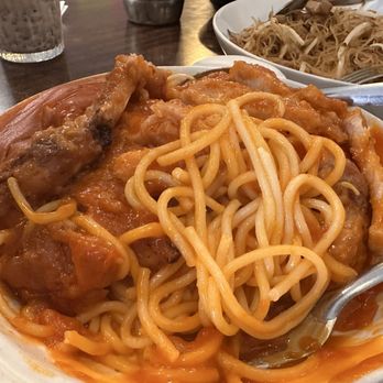 2546 Cafe - Pork and chicken steak spaghetti - Cafes Near Me - San Francisco, California