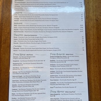Pizzeria Testa - Menu - Italian Near Me - Frisco, Texas