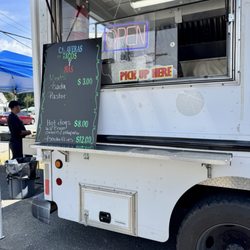 Calaveras Tacos - Menu on 5 July 2025. They usually have more meats than this. Also, the menu will be growing.