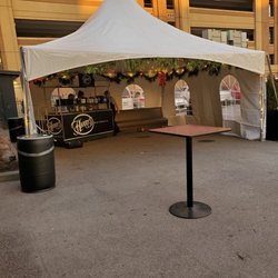 Harry's Detroit Bar & Grill - Front Parking lot is set up with an outdoor standing bar. I'm going inside to Eat. Thursday 12/7/2023