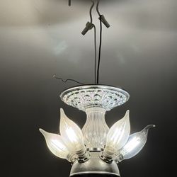The light above the dining area.