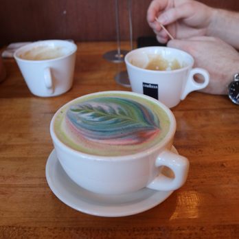 Cafe Astoria - Rainbow matcha - Coffee & Tea Near Me - Saint Paul, Minnesota