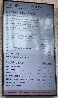 Menu photo 3 Mostra Coffee San Diego, CA
