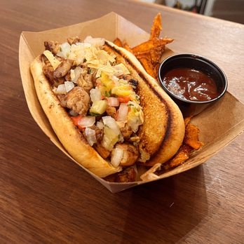 Black Lung Brewing - Fox Lake - Jamaican jerk chicken and sweet potato fries. I highly recommend. - Brewpubs Near Me - Fox Lake, Illinois Black Lung Brewing - Fox Lake - Jamaican jerk chicken and sweet potato fries. I highly recommend. - Brewpubs Near Me - Fox Lake, Illinois