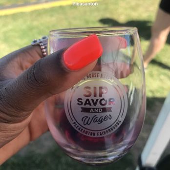 Sip, Savor & Wager - My commerative glass! Love it! - Festivals Near Me - Pleasanton, California