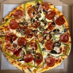 a pepperoni pizza