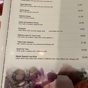 Misaki Sushi - Menu - Sushi Bars Near Me - Port Charlotte, Florida Misaki Sushi - Menu - Sushi Bars Near Me - Port Charlotte, Florida