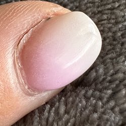 JNS Nails - Poor dip job after my second visit to "repair" the problem