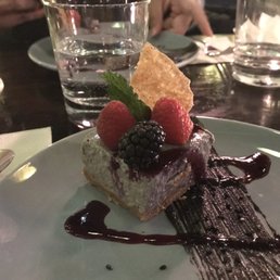 Winterlicious 2020 dessert - black sesame tofu cheesecake Winterlicious 2020 dessert - black sesame tofu cheesecake