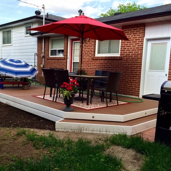 Hickory Dickory Decks - Nice little LED lights in the trim. - Decks & Railing Near Me Hickory Dickory Decks - Nice little LED lights in the trim. - Decks & Railing Near Me