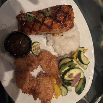 Rainforest Cafe - Bourbon Street Salmon & Coconut Shrimp - American Near Me - Ontario, California