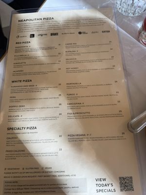 Menu photo 4 Doppio Zero Walnut Creek, CA