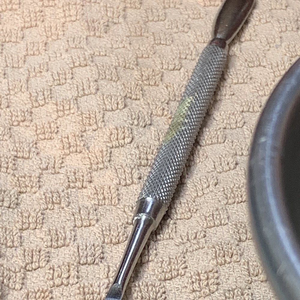 Mimi Nails - I'm not even sure what is on this tool. It's green/ yellow and it's obvious that they do not have any regard for health and hygiene. - Nail Salons Near Me - Broomfield, Colorado Mimi Nails - I'm not even sure what is on this tool. It's green/ yellow and it's obvious that they do not have any regard for health and hygiene. - Nail Salons Near Me - Broomfield, Colorado