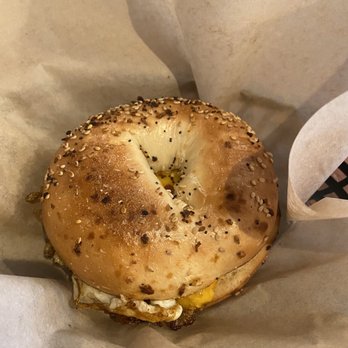 Clatter Cafe - Everything bagel sandwich - Coffee & Tea Near Me - Frostburg, Maryland