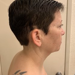 Great Clips - Above my ear bald spot.