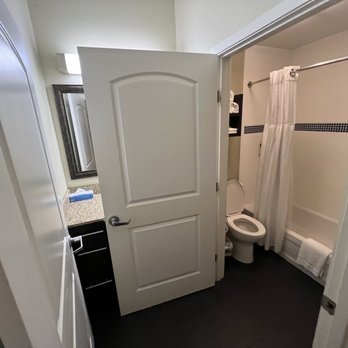 Staybridge Suites Seattle - Fremont - Vanity inaccessible when shower and toilet door is open - Venues & Event Spaces Near Me - Seattle, Washington Staybridge Suites Seattle - Fremont - Vanity inaccessible when shower and toilet door is open - Venues & Event Spaces Near Me - Seattle, Washington