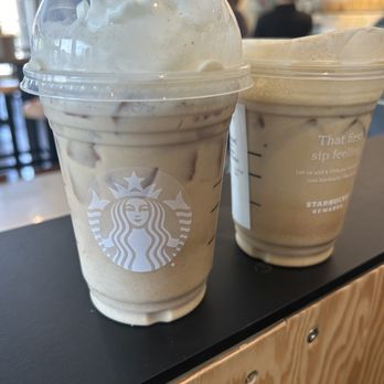 Starbucks - two cups of iced coffee on a counter - Coffee & Tea Near Me - San Antonio, Texas Starbucks - two cups of iced coffee on a counter - Coffee & Tea Near Me - San Antonio, Texas