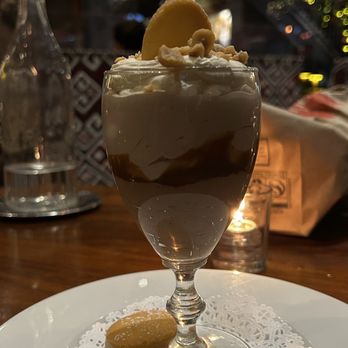 Moderne Barn Restaurant - Hazelnut mousse - New American Near Me - Armonk, New York Moderne Barn Restaurant - Hazelnut mousse - New American Near Me - Armonk, New York