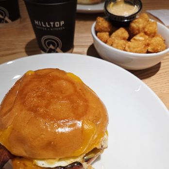 Hilltop Coffee and Kitchen - Bangin' Breakfast Sandwich - Coffee & Tea Near Me - Los Angeles, California Hilltop Coffee and Kitchen - Bangin' Breakfast Sandwich - Coffee & Tea Near Me - Los Angeles, California