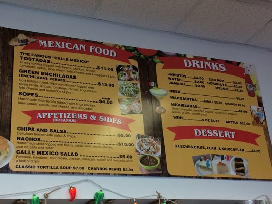 Menu photo 5 Calle Mexico Edmonton, AB