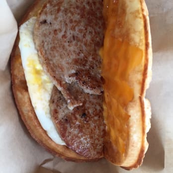 Bruxie - Bruxie - sausage, egg, cheese savory waffle - Sandwiches Near Me - Orange, California Bruxie - Bruxie - sausage, egg, cheese savory waffle - Sandwiches Near Me - Orange, California