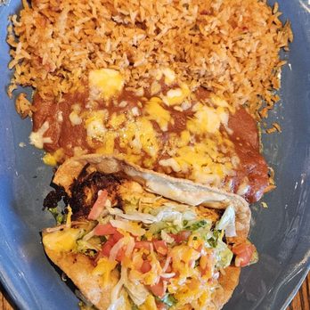 Macayo's Mexican Food - Taco, enchilada with rice combo - Mexican Near Me - Litchfield Park, Arizona Macayo's Mexican Food - Taco, enchilada with rice combo - Mexican Near Me - Litchfield Park, Arizona
