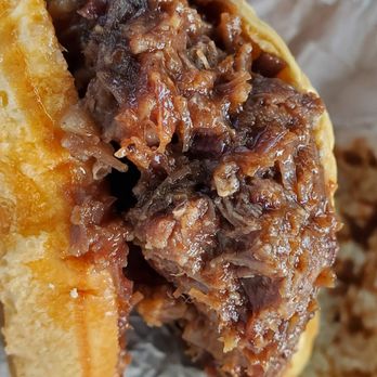 Buc-ee’s - The Brisket sandwich is very meaty.  Chunks of beef, a sweet barbecue sauce, piled atop a soft sandwich roll.  Fantastic. - Gas Stations Near Me - Goodyear, Arizona