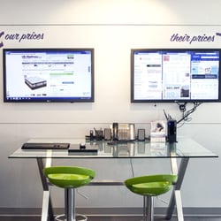 American Mattress - Birmingham - US-Mattress price-checking computer terminal.