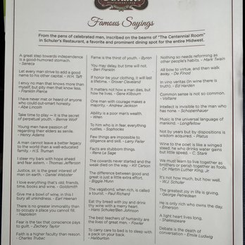 Schuler's Restaurant & Pub - Sayings from inside! - New American Near Me - Marshall, Michigan Schuler's Restaurant & Pub - Sayings from inside! - New American Near Me - Marshall, Michigan