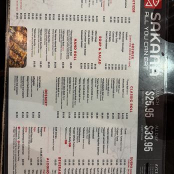 Sakana - Menu - Japanese Near Me - Las Vegas, Nevada