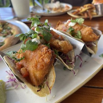 Monkeypod Kitchen by Merriman - Fresh Caught fried Fish Tacos (Marlin) - New American Near Me - Kihei, Hawaii Monkeypod Kitchen by Merriman - Fresh Caught fried Fish Tacos (Marlin) - New American Near Me - Kihei, Hawaii
