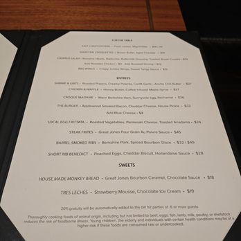 Great Jones Distilling - Food menu - Distilleries Near Me - New York, New York Great Jones Distilling - Food menu - Distilleries Near Me - New York, New York
